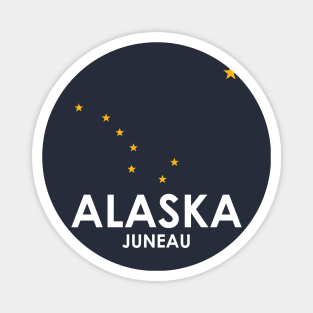 Juneau Alaska Alaskan Flag Stars Magnet